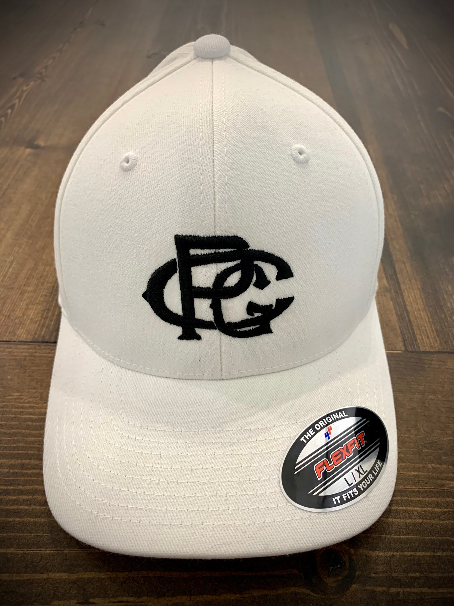 White PGC Monogram Flexfit